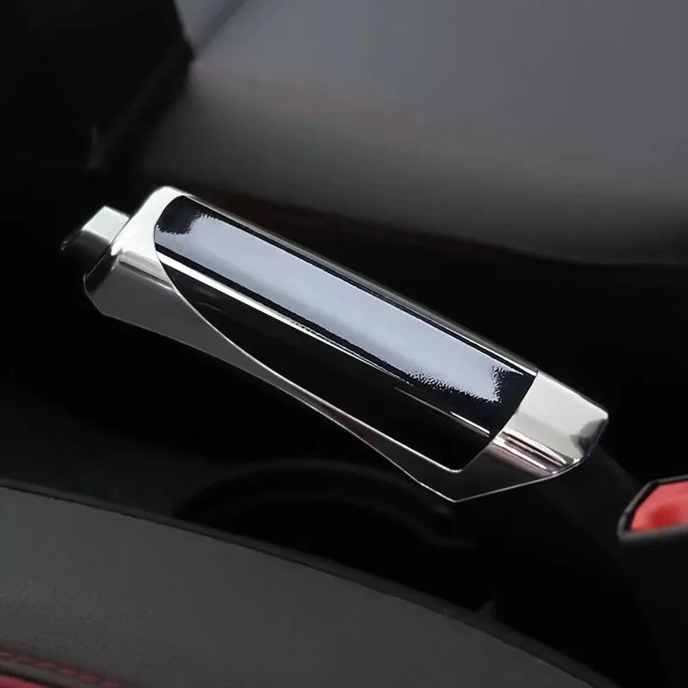 Universal Car Handbrake Grip Protect Cover Styling Wooden Carbon Fiber Decor High Quality ABS Smooth SUV Interior Accessory Beauty World Shop