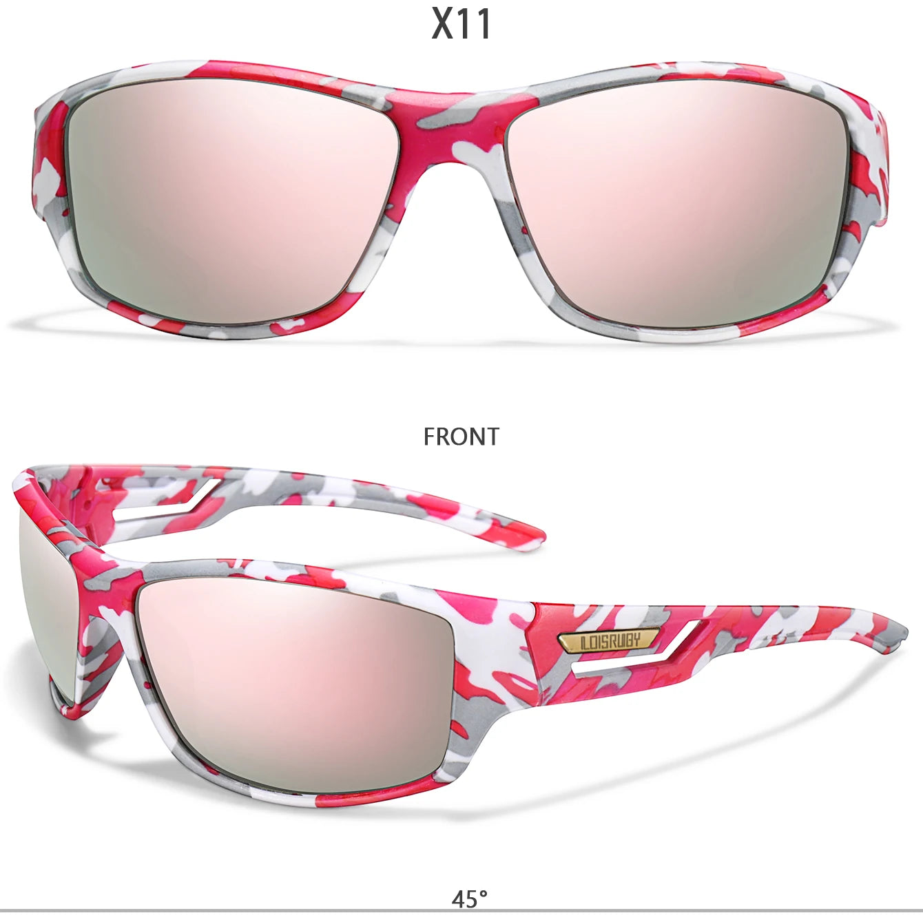 LOISRUBY Polarized Fishing Sunglasses Men Camouflage Driving Outdoor Sports Cycling Running Goggles UV400 Tackle Eyewear Beauty World Shop