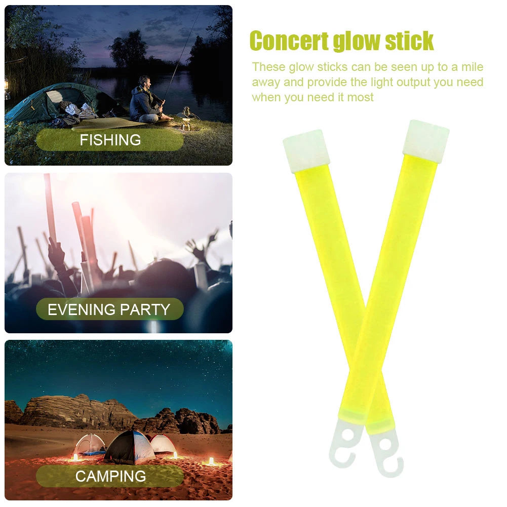 1-20pcs Industrial Grade Glow Sticks Light Stick Camping Emergency Light Sticks Party Clubs Supplies- Green Chemical fluorescent Beauty World Shop