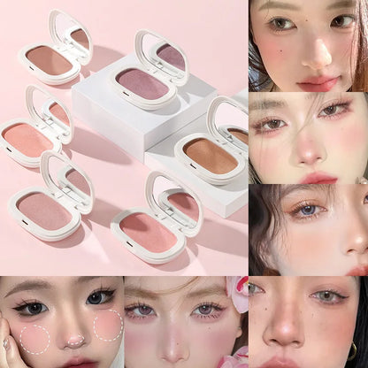 Phantom Bear Single-Color Blush Cream — Mochi Texture, Powder-Free Formula, Low-Saturation, Long-Lasting Natural Matte Finish Beauty Trend Shop