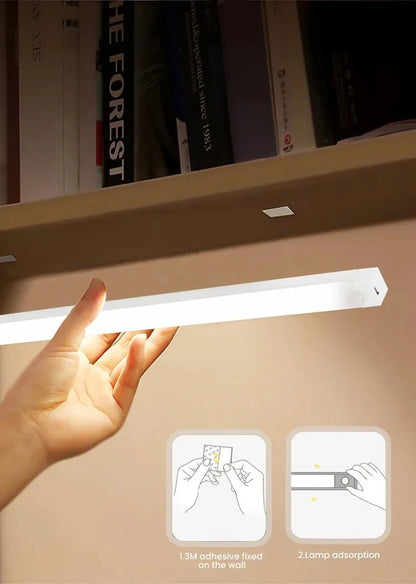 Wireless LED Night Lights Motion Sensor Lights Closet Kitchen Night Lights Bedroom Detector Light Cabinet Staircase Backlit Beauty World Shop