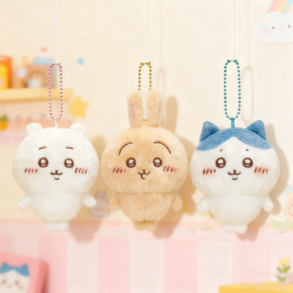 Chiikawa Keychain Cute Cartoon Plush Keychain Usagi Backpack Charm Anime Character Pendant Birthday Gift Game Prize Beauty World Shop