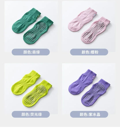 Simple Non-slip Breathable Yoga Socks Women Pilates Socks  Indoor Dance Fitness Gymnastics Professional Training Sports Socks Beauty World Shop