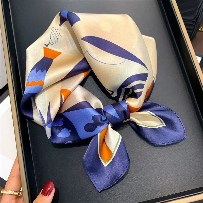 Scarf 100% Silk Bandana Women Square Scarves Wrap Kerchief Spring Fashion Luxury High Quality Headband Hijab Shawls 2026 Beauty World Shop
