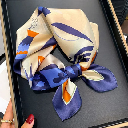 Scarf 100% Silk Bandana Women Square Scarves Wrap Kerchief Spring Fashion Luxury High Quality Headband Hijab Shawls 2026 Beauty World Shop
