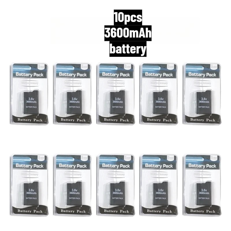 3600mAh for SONY PSP2000 Handheld Game Console Backup Battery Pack 2400mAh for SONY PS Lite PSP-2000 PSP-3000 PSP-3004 Batteries