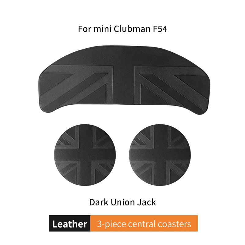 Union Jack Coffee Cushion Storage Groove Protect Coaster Car Cup Anti Slip Pad Mat For MINI Cooper F55 F56 F54 F60 Accessories Beauty World Shop