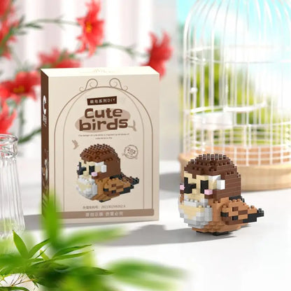 Kawaii Cute Bird Small Building Blocks Set Creative Educational Building Toys For Boys Girls Toys Suitable For Decorate Beauty World Shop