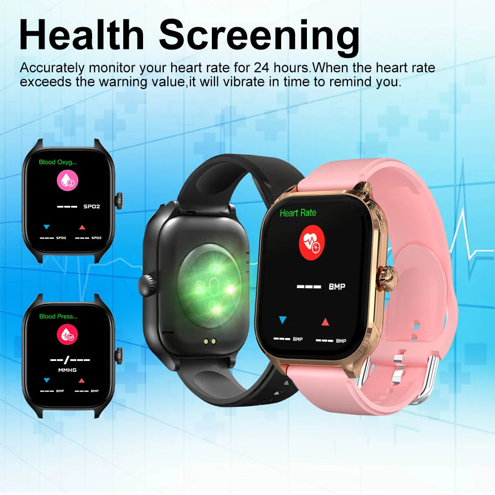 LAXASFIT H9 and H6 Smartwatch Dial to Answer Calls Calorie Tracking Heart Rate Blood Oxygen Monitoring Bluetooth Smart Watch Beauty World Shop