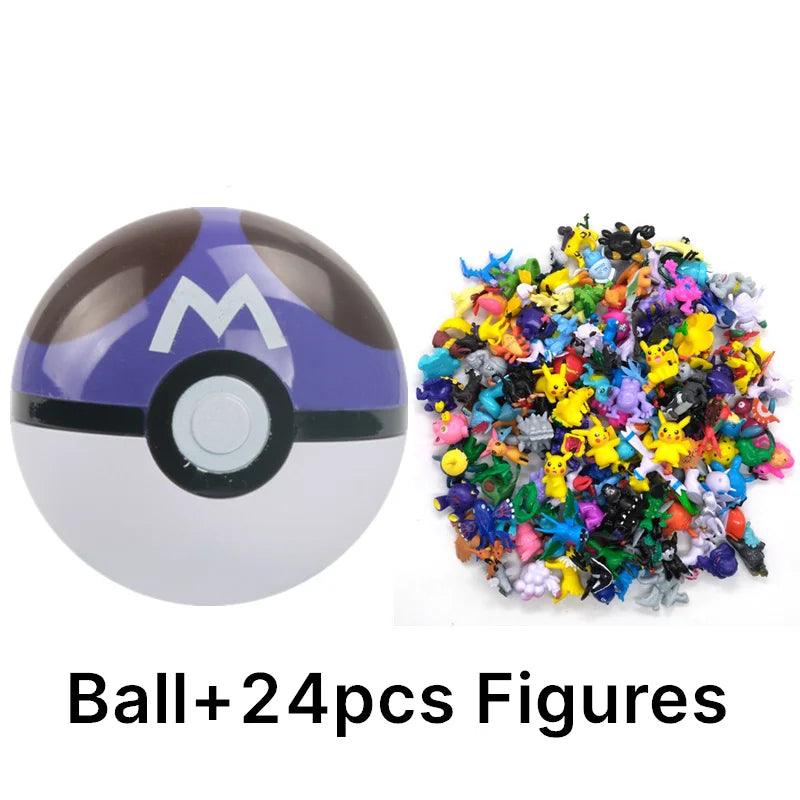 аниме фигурки Toys 7Cm Elf Ball 2-3cm Anime Action PokeBall Figures Monster Toy Model Dolls Children Christmas Gift Beauty World Shop