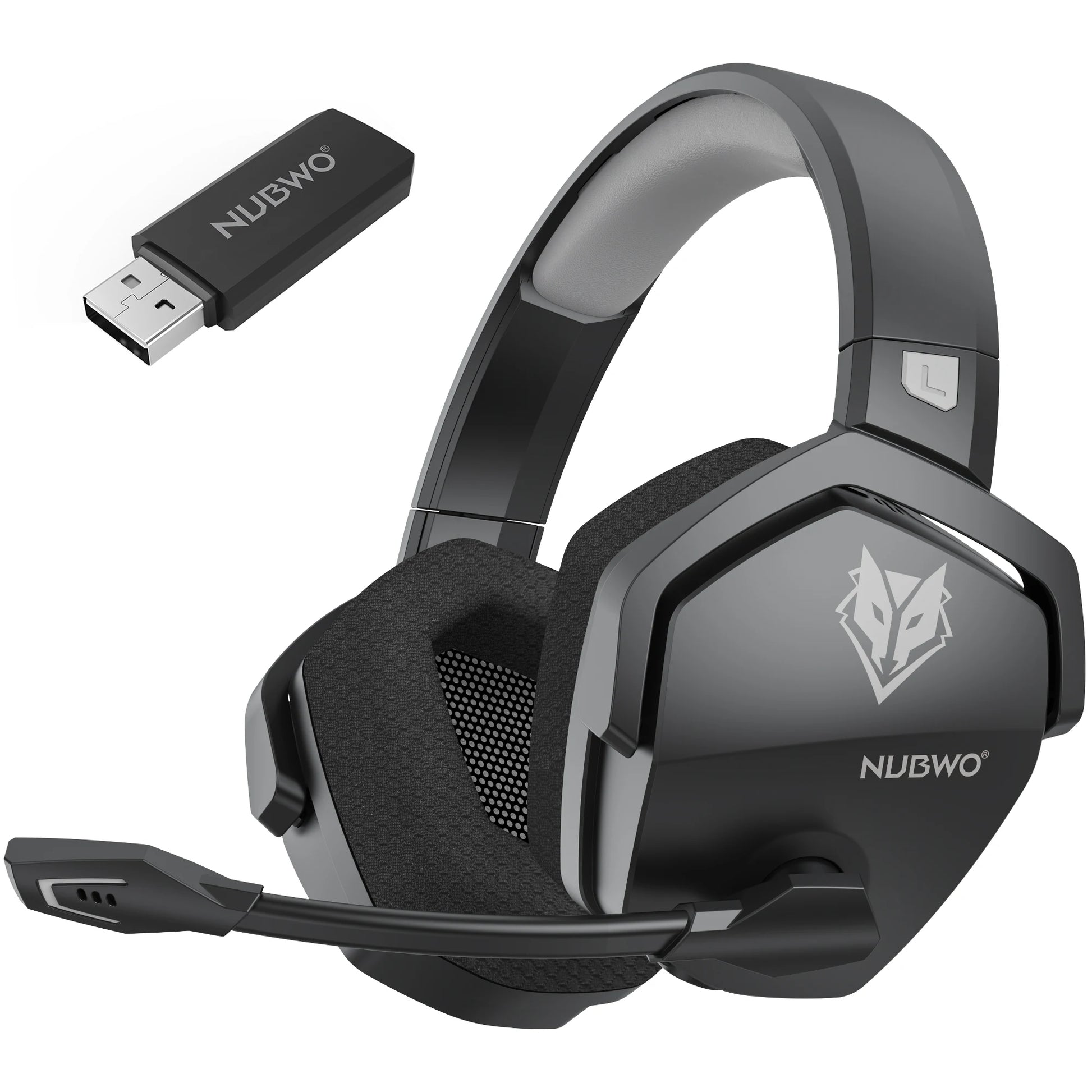 NUBWO G06 2.4G Dual Wireless Gaming Headset 5ms Low Latency 7.1 Surround ENC Mic For PC PS4 PS5 Gaming Bluetooth Headphones Beauty Fashion