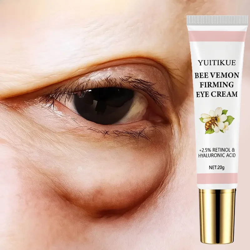 Bee Venom Firming Eye Cream 20g - with 2.5% Retinol & Hyaluronic Acid, Moisturizing & Lifting, Massage for Moist Eye Skin Beauty World Shop