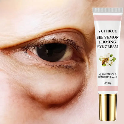 Bee Venom Firming Eye Cream 20g - with 2.5% Retinol & Hyaluronic Acid, Moisturizing & Lifting, Massage for Moist Eye Skin Beauty World Shop