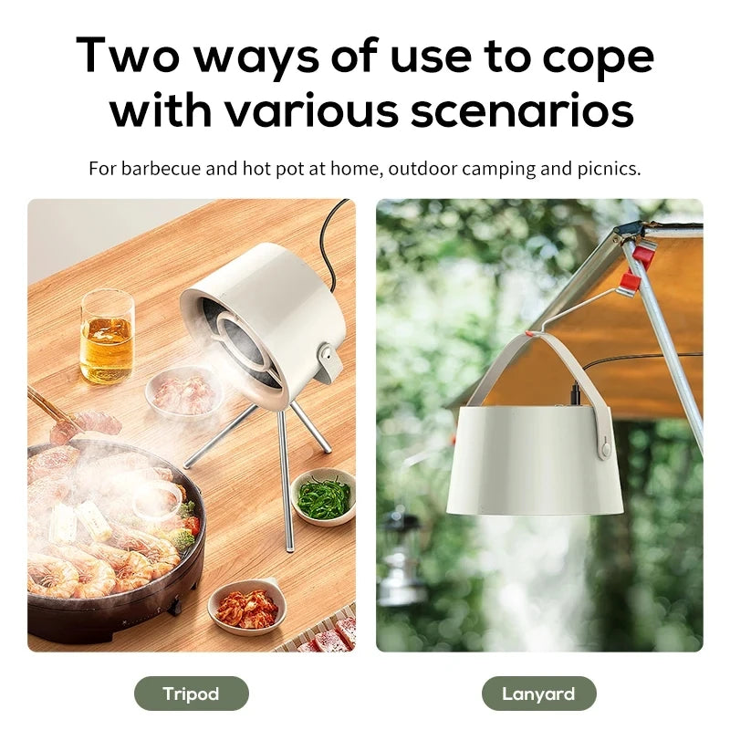 2025 New Portable Exhaust Fan Small Kitchen Hood Extractor Barbecue USB Supply Desktop Range Hoods Mini Suction Cooker Hood Beauty World Shop