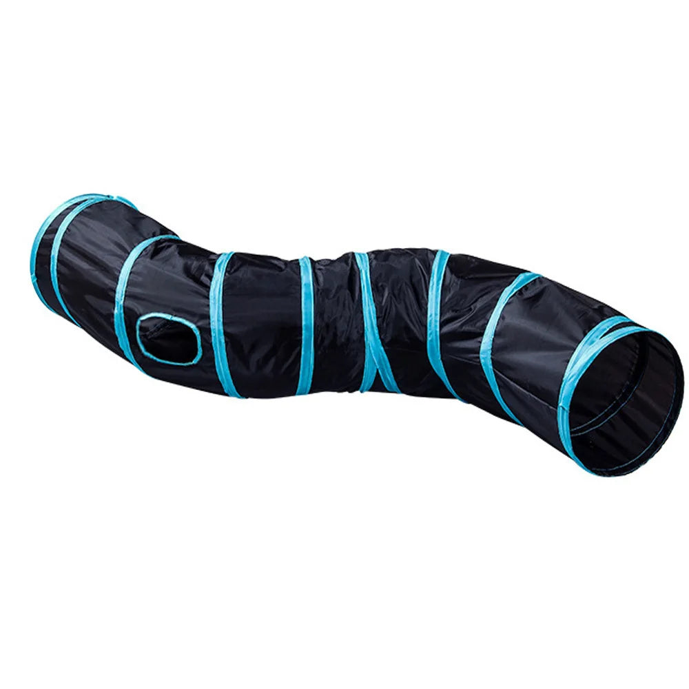 Cat Tunnel Pet Supplies Cat S T Pass Play Tunnel Foldable Cat Tunnel Cat Toy Breathable Drill Barrel for Indoor loud paper Beauty World Shop