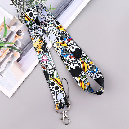 Japan Anime Cartoon Zoro Neck Strap Lanyards for Key ID Card Gym Cell C USB Badge Holder Rope Cute Key Chain Toy Gift Beauty World Shop