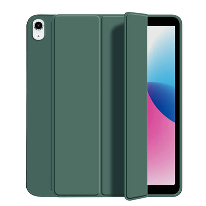 for iPad 5/6/7/8/9/10th gen Compatible with Air 4/5/6/7 Pro 11, three fold stand intelligent protective cover with soft TPU case Beauty World Shop