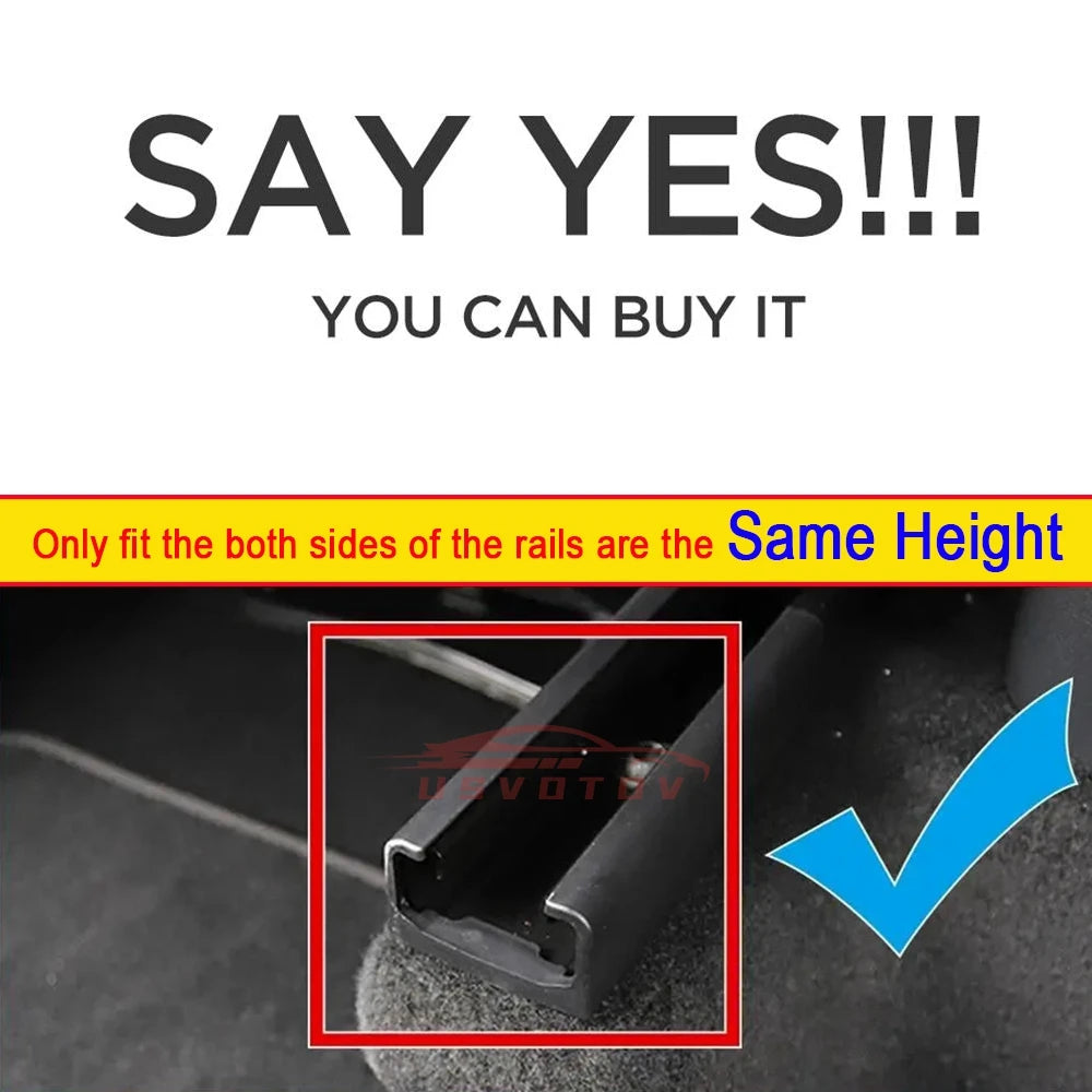 CHTNBO 4pcs Seat Rail Cover Protector For Tesla Model 3 Y Juniper Accessories 2026 -2021 Rear End Pieces Backseat Slide Beauty World Shop