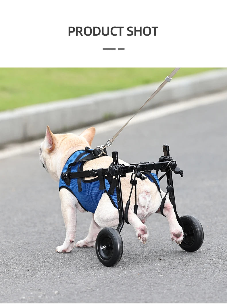 Pet Wheelchair Cart Adjustable Pet Mobility Aids with Wheels Disabled Cat Dog Rehabilitation Walking Mobility Aid Troll Beauty World Shop