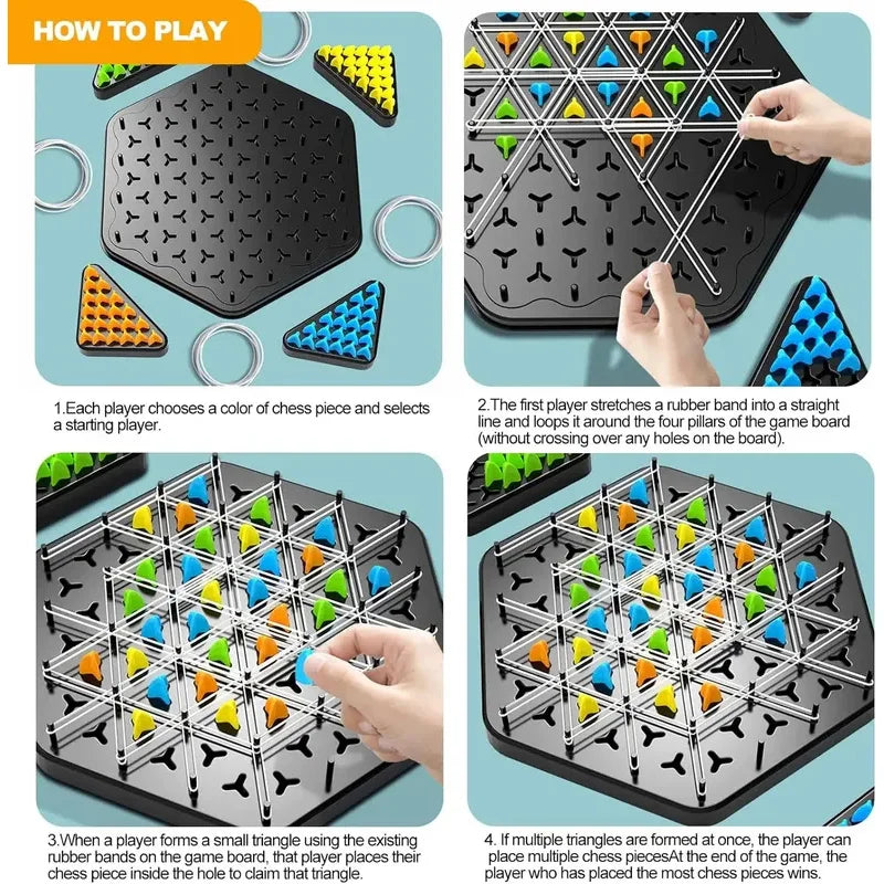 Chain Triangle Chess Splendor Duel Board Game Strategy Game for Kids and Adults Fun Family Game Logic Chess Track Tables Game Beauty World Shop