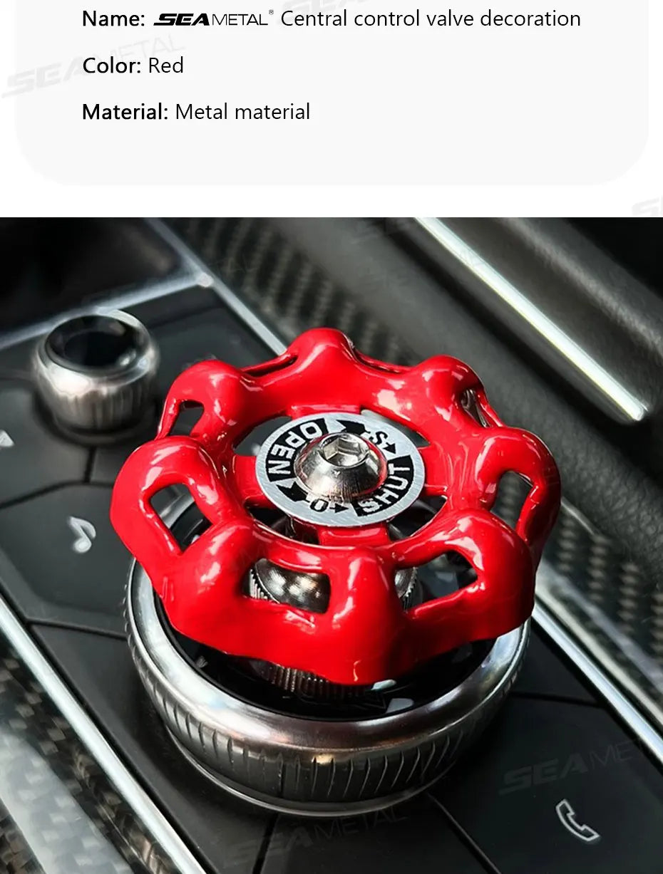 BLALION Fun Car Center Control 3D Valve Decoration Auto Interior Shift Knob Cover Air Conditioner Button Valve Switch Sticker Beauty World Shop