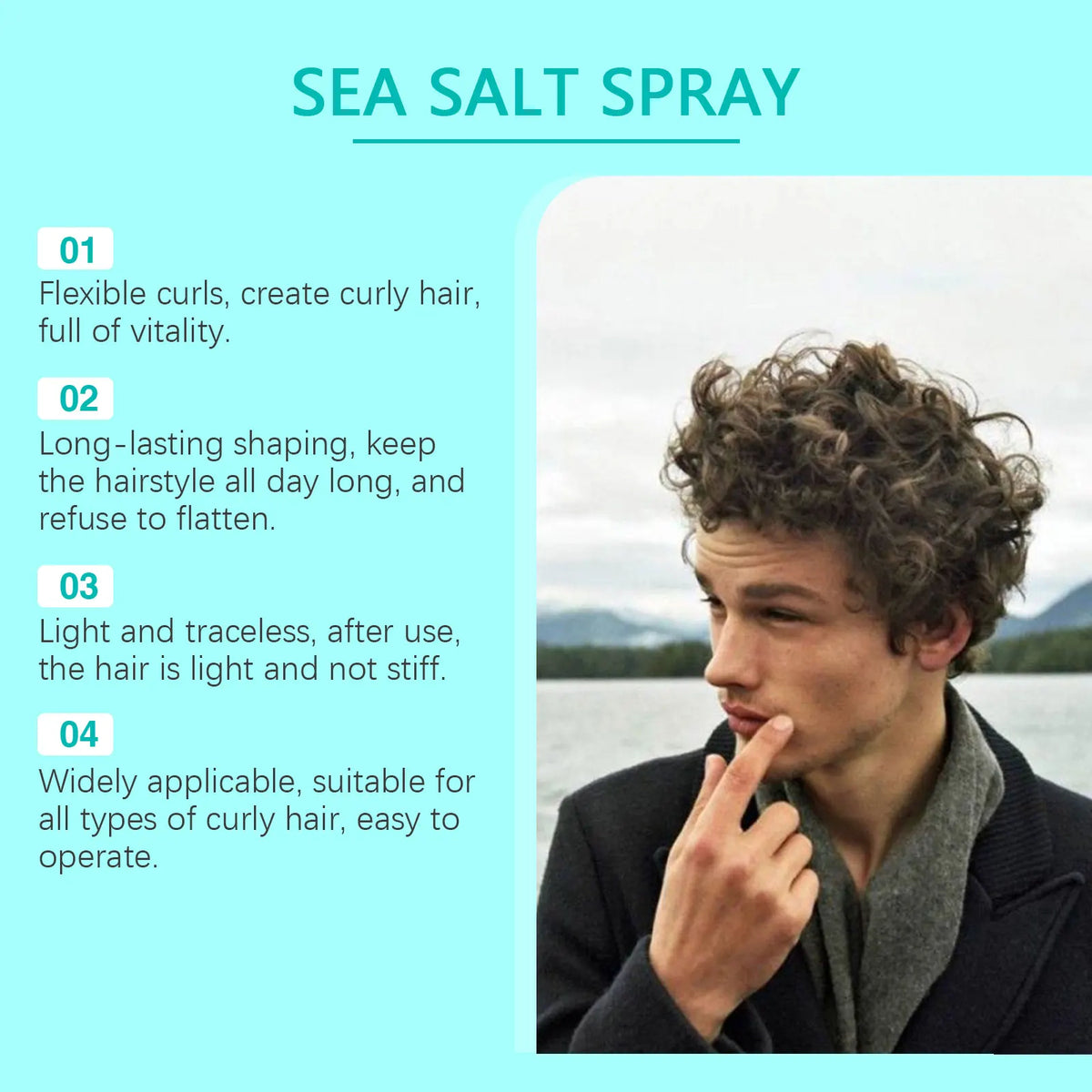 Sea Salt Hair Styling Spray Improving Thickening Strong Holding Non Greasy Fluffy Volumizing Reducing Sticky Hair Nourishing Oil Beauty World Shop