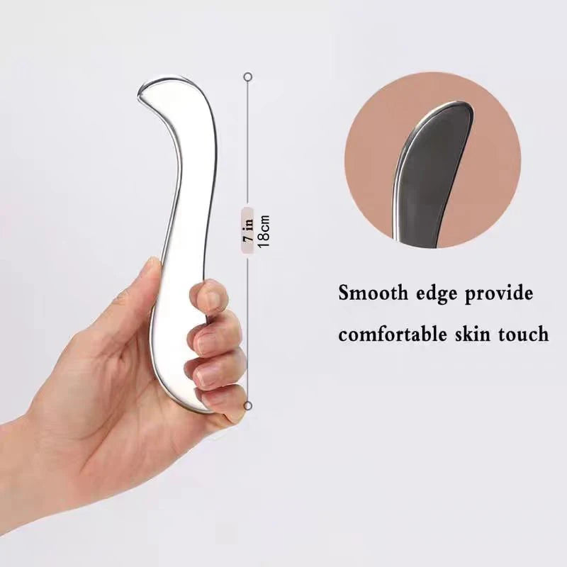 Stainless Steel Big S Fascia Knife - Professional Deep Tissue Massage Tool for Muscle Recovery Beauty World Shop
