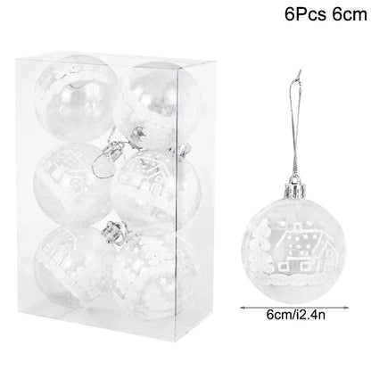 1box Christmas Balls Christmas Tree Ornaments Ball Xmas Hanging Tree Pendants Home Party Decor 2026 New Year Gift Noel Navidad Beauty World Shop