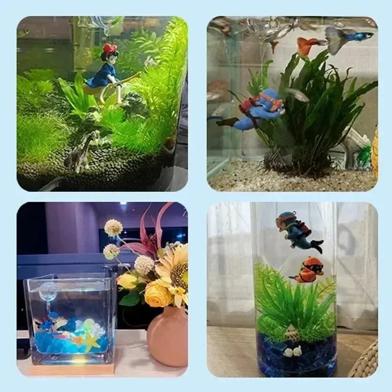 Ornamentos populares para tanque de peixes, decorações para paisagismo, presentes para aquário,acessórios para aquário Beauty Trend Shop