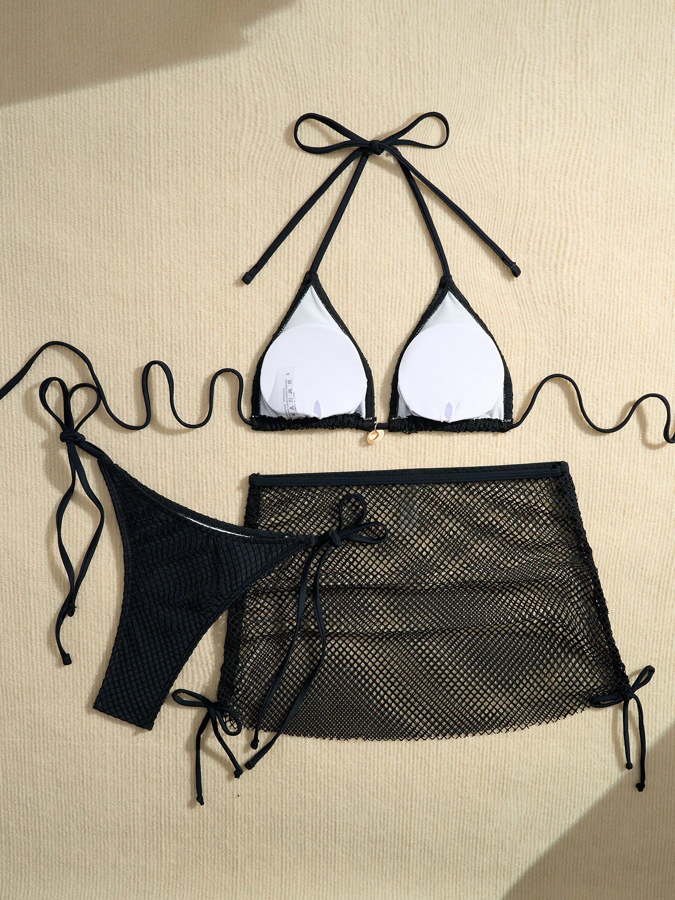 New Sexy Net Bikinis Female Swimsuits Women Three-Piece Swimwear Beach Swim Wear Bathing Suits Brazilian Bikini Set Pool Bather Beauty World Shop