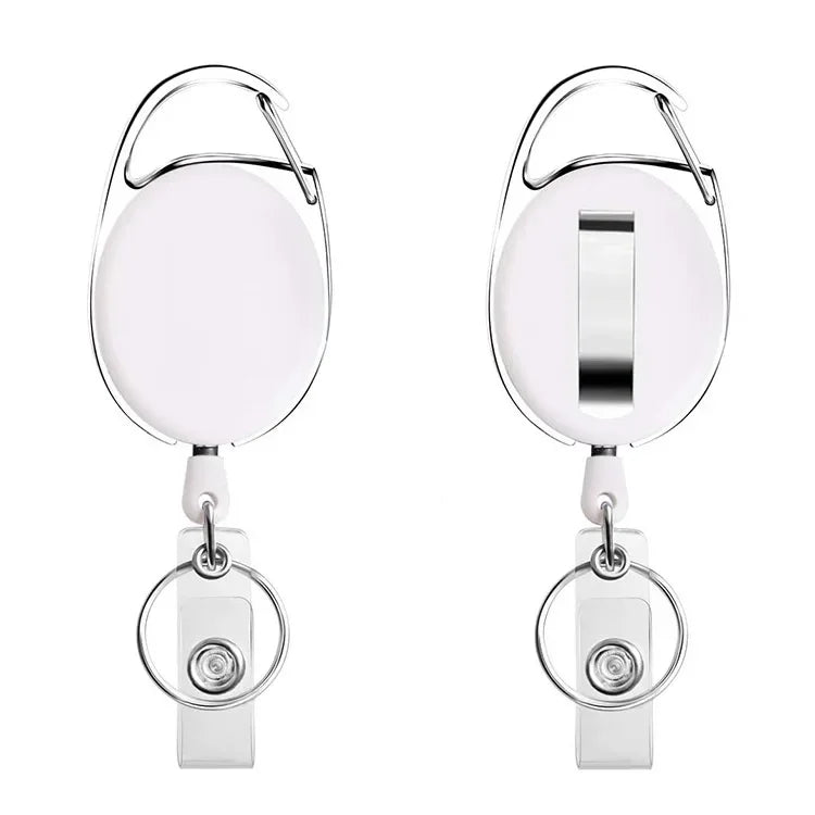 Retractable Badge Reel with Card Holder Reel Clip Key Ring Retractable ID Card Holder Key Chain Holders for Office Name Tag Beauty World Shop