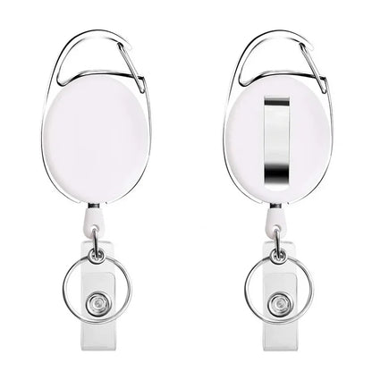 Retractable Badge Reel with Card Holder Reel Clip Key Ring Retractable ID Card Holder Key Chain Holders for Office Name Tag Beauty World Shop