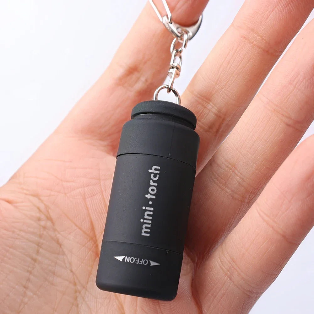 Led micro pocket flashlight portable USB rechargeable keychain flashlight waterproof home Outdoor Hiking Camping flashlight Beauty World Shop
