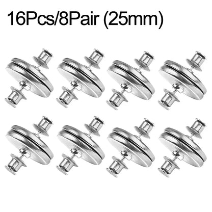 4/8Pairs Curtain Magnetic Button Detachable Curtain Fix Fastener Clip Prevent Light Adjustment Window Screen Close Magnet Buckle Beauty World Shop