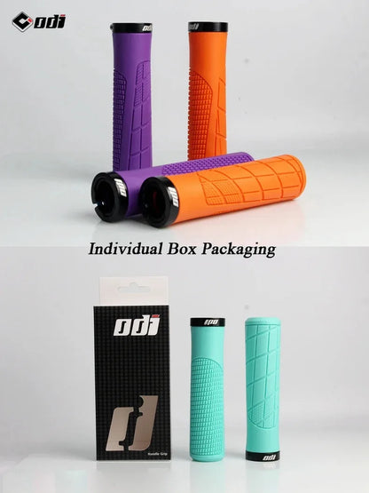 ODI Bicycle Handlebar Grip Lock On Mountain Bike Grip Soft Rubber MTB Cuffs 22.2mm Bicycle Handle Cover Non-slip Bike Handle Beauty World Shop
