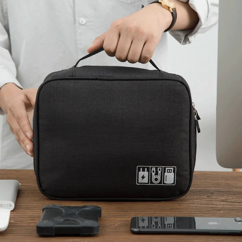 Travel Electronic Digital Storgage Bag Multi-Function Earphone Data Cable Charger Accessory Bag Multi-Layer Power Hard Disk Prot Beauty World Shop
