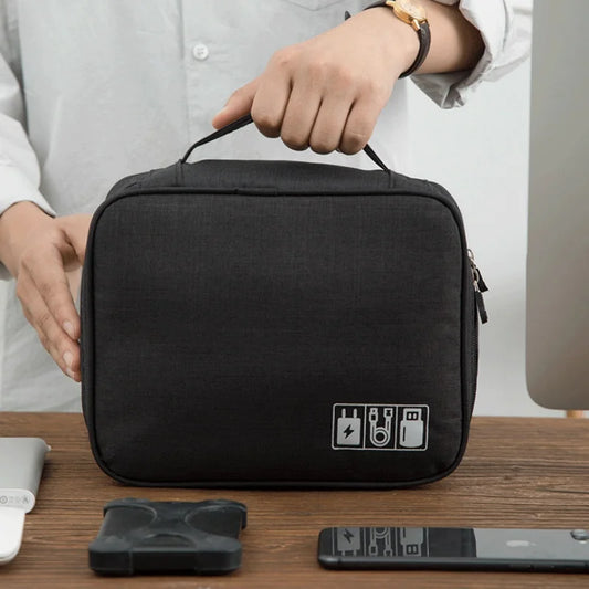 Travel Electronic Digital Storgage Bag Multi-Function Earphone Data Cable Charger Accessory Bag Multi-Layer Power Hard Disk Prot Beauty World Shop