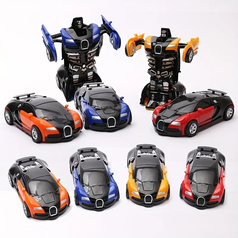 Amazing Transforming Sports Car Deformation Toy, Inertial Sliding Racing Bike, Automatic Transform, Incredible Boys Gift Idea! Beauty Fashion