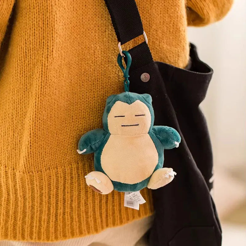 Anime Pokemon Pikachu Mew Psyduck Squirtle Bulbasaur Kawaii Stuffed Plush Toys School Bag Backpack Pendant Doll Keychain Gift Beauty World Shop