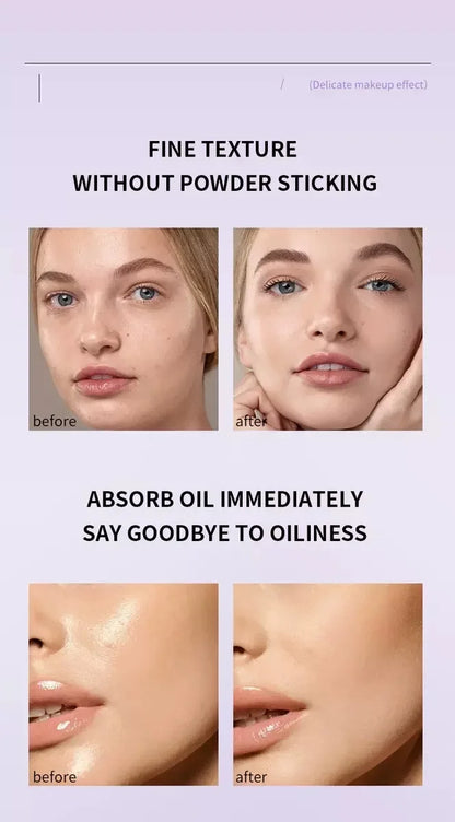 1PC Violet Cream To Powder Skin-friendly Skin Natural Face Long Lasting Oil-controlling Contouring Powder Cosmetics Beauty Trend Shop