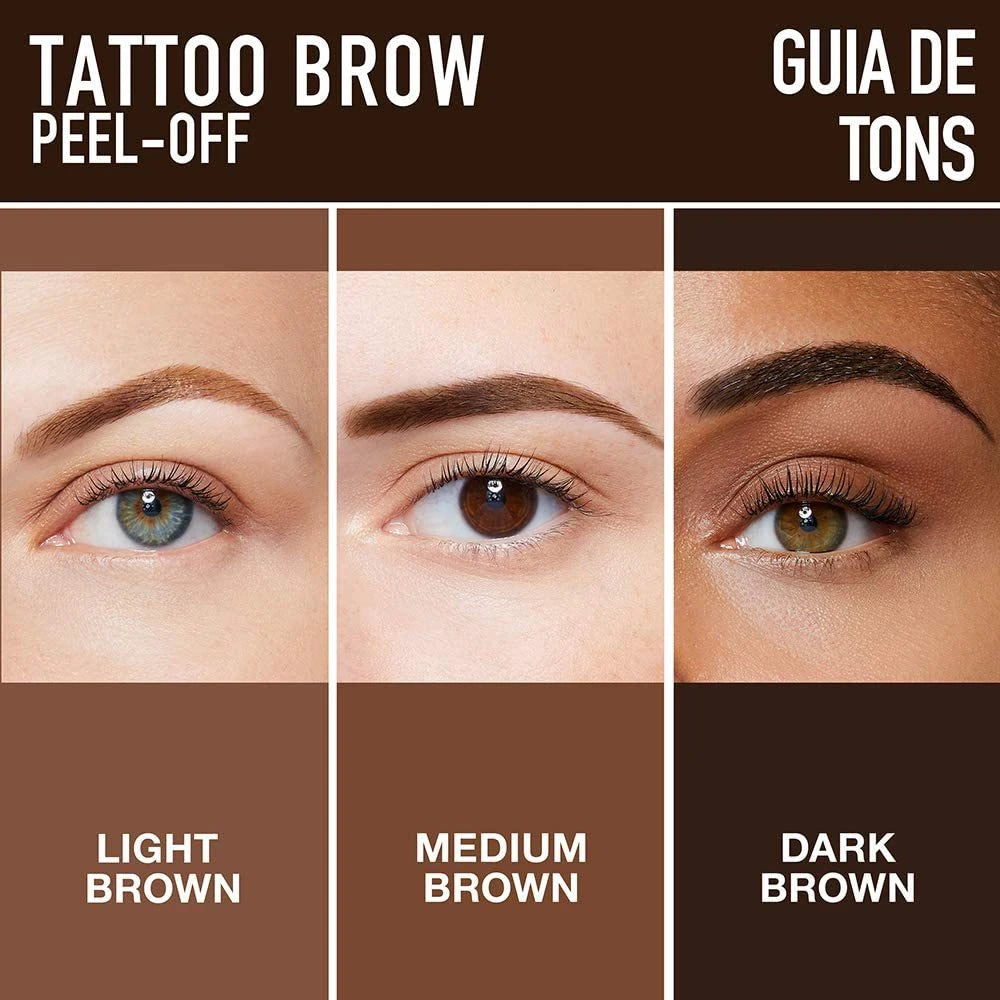Lasting 3 Days Tattoo Easy Peel Off Eyebrow Gel Cream Types Long-Lasting Smudge-Proof Sweat Resistant  Waterproof Cosmetics Beauty World Shop