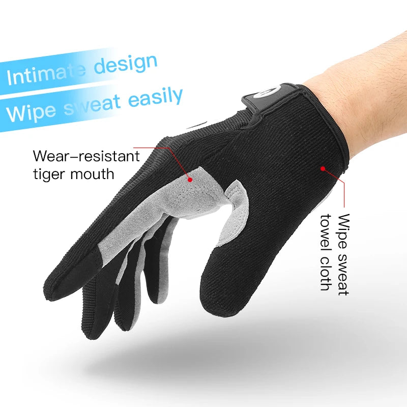 MTB Bike Sports Cycling Gloves Full Finger Men Women Running Fitness Gym Spring Summer Riding Motorcycle Gloves Beauty World Shop