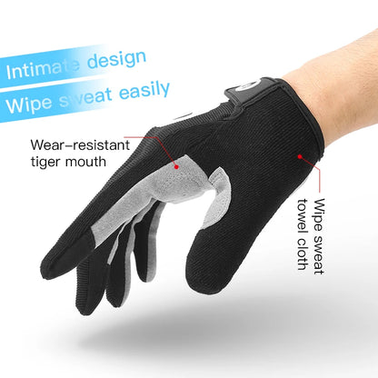 MTB Bike Sports Cycling Gloves Full Finger Men Women Running Fitness Gym Spring Summer Riding Motorcycle Gloves Beauty World Shop