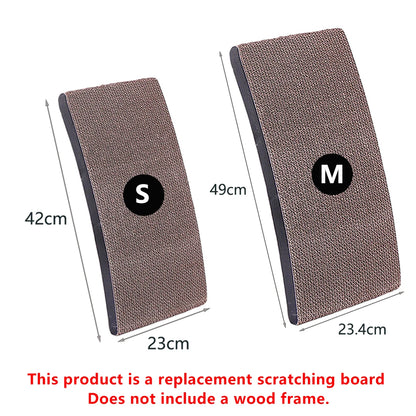 Cat Scratcher Board Wooden Frame Medium Cat Scratching Bed 3 In 1 Scratching Post Anti-Scratch Toys Claw Couch Scraper For Cats