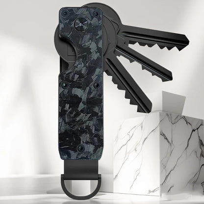 Minimalist Innovative Aluminum Alloy Compact Key Holder Key Rings Key Organizer Metal Key Holder 2-6 Keys Beauty World Shop