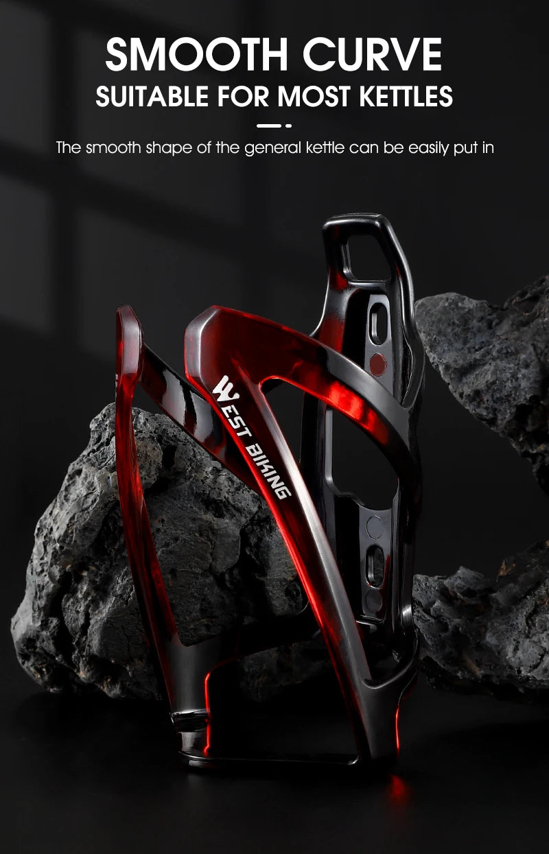 WEST BIKING Bicycle Water Bottle Cage Colorful Gradient Cycling Bottle Holder Ultralight MTB Road Bike Water Bottle Bracket Beauty World Shop