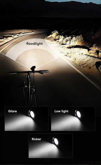Bike Light Set Front Light with Taillight LED Rechargeable Bicycle Lights 3 Modes Headlight Easy to Install Night Cycling Lamp Beauty Fashion