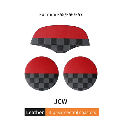Union Jack Coffee Cushion Storage Groove Protect Coaster Car Cup Anti Slip Pad Mat For MINI Cooper F55 F56 F54 F60 Accessories Beauty World Shop