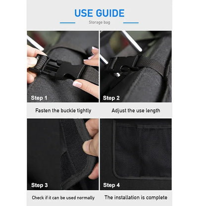 Back Seat Car Trunk Hanging Storage Bag Organizer With 9 Pockets Oxford Waterproof Multi-pocket Car Trunk Storage Bag Organizer Beauty World Shop