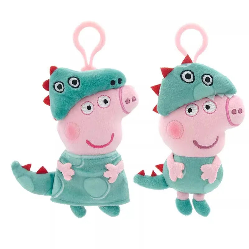 Genuine Peppa Pig George Stuffed Plush Toys High Quality Keyring Hot Cartoon Animal Keychain Doll Pendant Kids Christmas Gifts Beauty World Shop